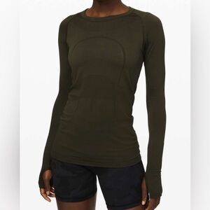 Swiftly Tech Long Sleeve (4) Dark Olive